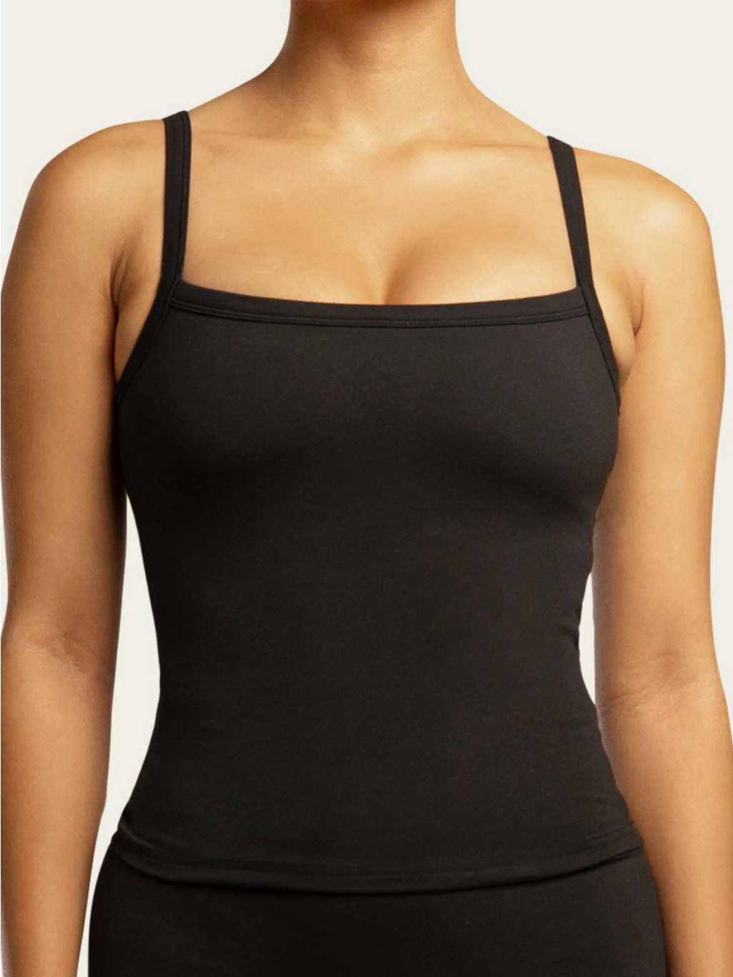The Classic Tank - Women’s Black Square-Neck Tank Top